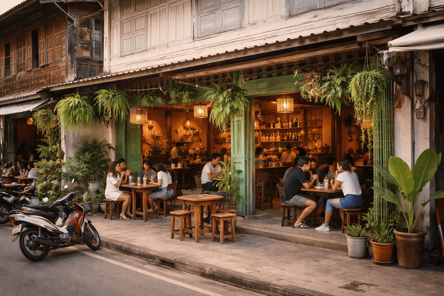 Cafes in Chum-Phae-Center, Sing Buri banner