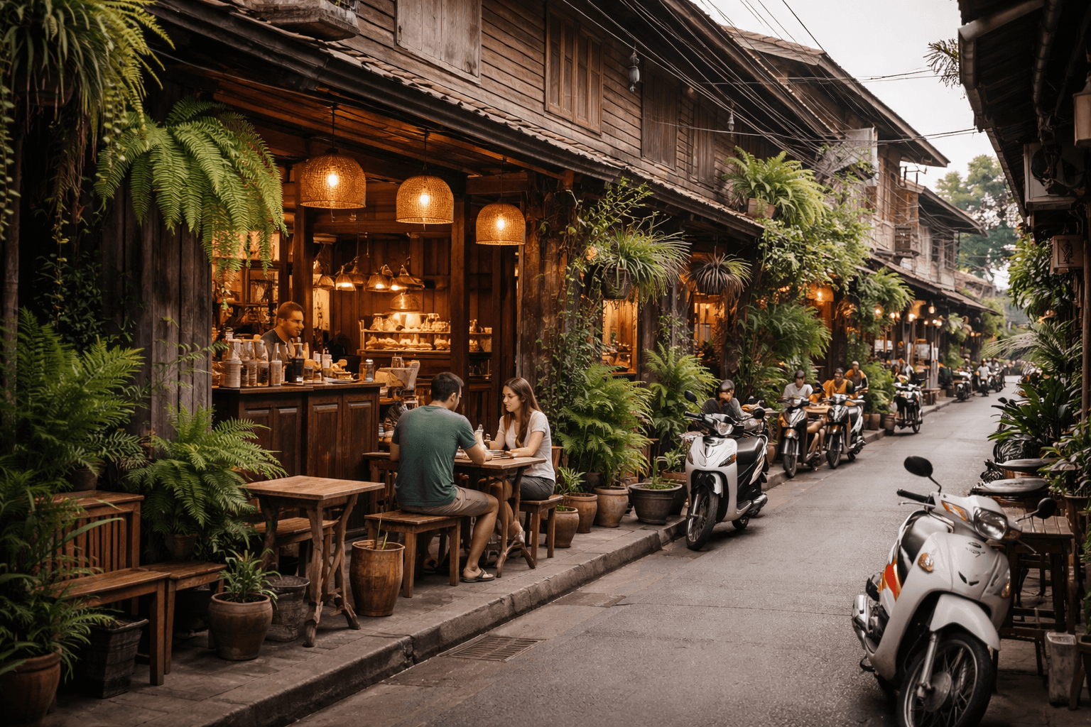 Cafes in Phrae-Center, Sing Buri banner
