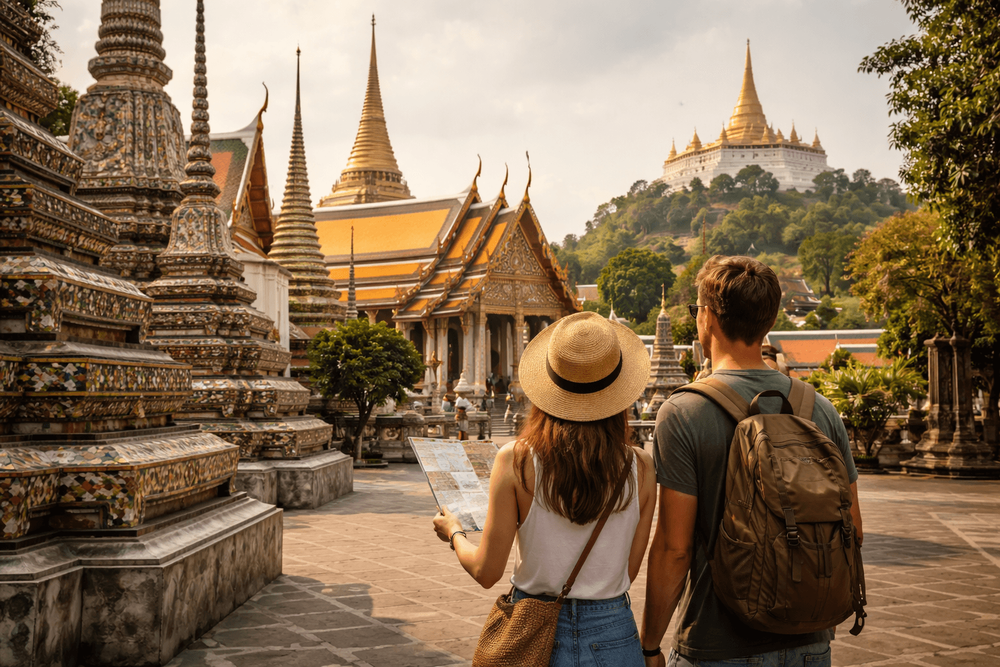 A Perfect 1-Day Bangkok Temple Route from Khao San Road: Wat Pho, Grand Palace, and Golden Mount