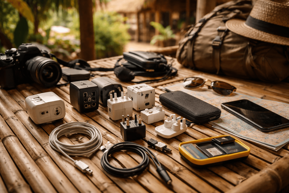 Backpacker Packing List for Thailand: Electronics, Power, and Charging Adapters