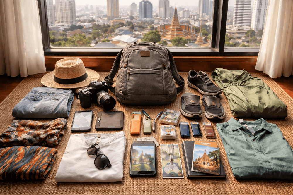 Backpacker Packing List for Thailand for City-Only Trips: Bangkok, Transit Days, and Daypack Essentials