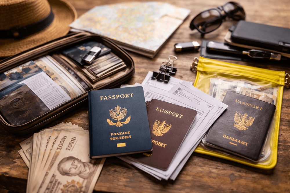 Backpacker Packing List for Thailand for Essential Documents and Backup Safety: Passports, Copies, and Emergency Storage