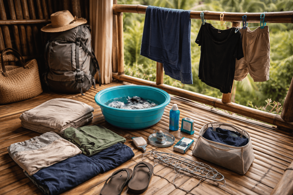 Backpacker Packing List for Thailand for Laundry-Light Trips: Hand-Wash Kit, Fast-Dry Setup, and Rewear Strategy