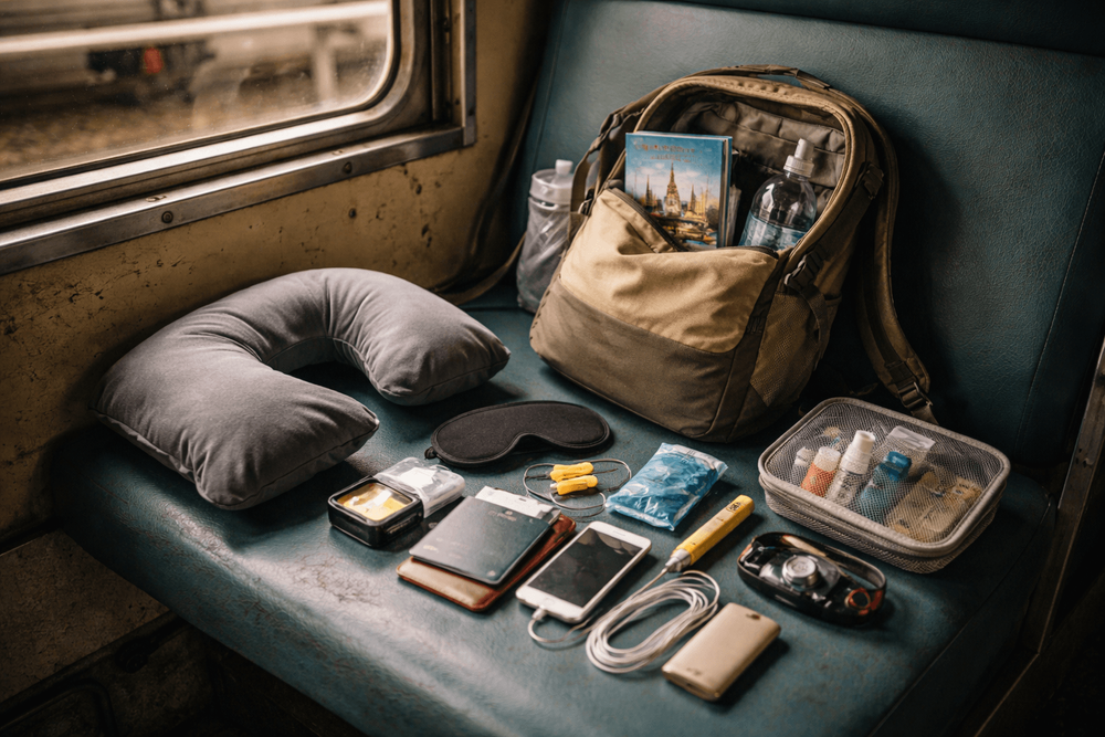 Backpacker Packing List for Thailand for Night Buses and Overnight Trains: Sleep, Security, and Small-Bag Essentials