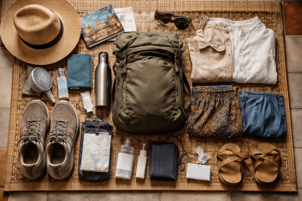 Backpacker Packing List for Thailand for Temple and City Walking Days: Heat, Feet, and Carry-Light Basics