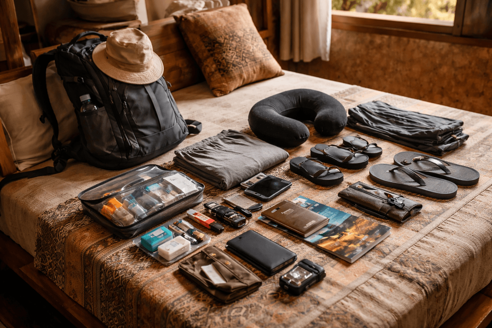 Backpacker Packing List for Thailand on a Red-Eye Arrival: Airport-to-Hostel Comfort, Security, and First-Night Essentials