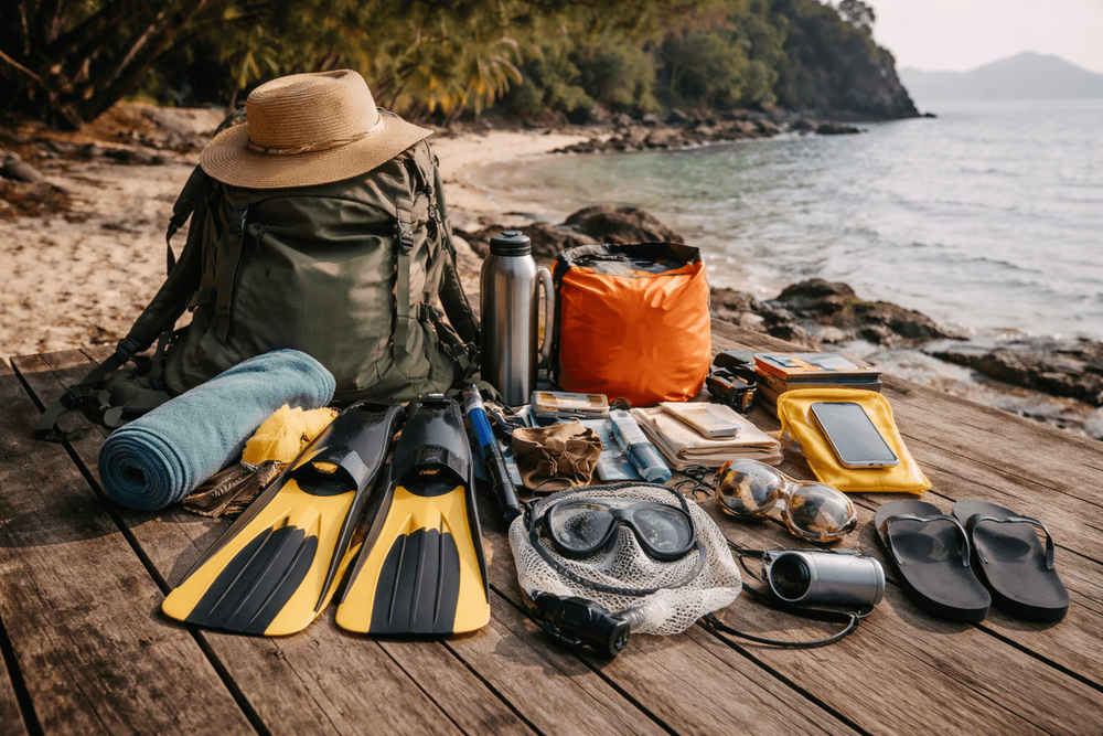 Backpacker Packing List for Thailand’s Adventure Islands: Snorkeling, Boat Days, and Waterproof Tech Protection