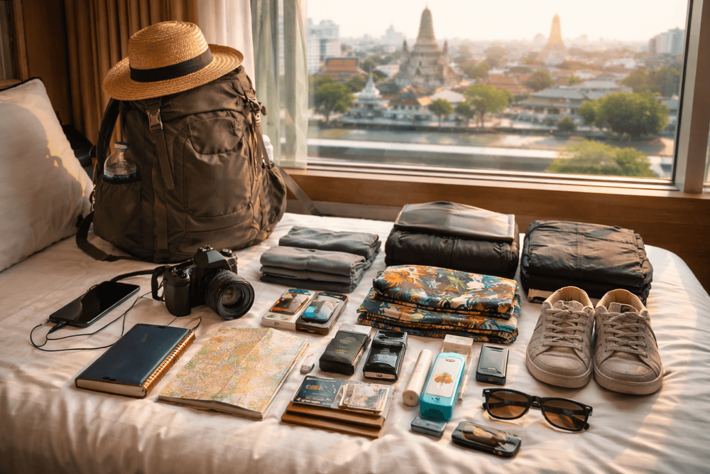 Backpacker Packing List for Thailand’s Bangkok-Only First 72 Hours