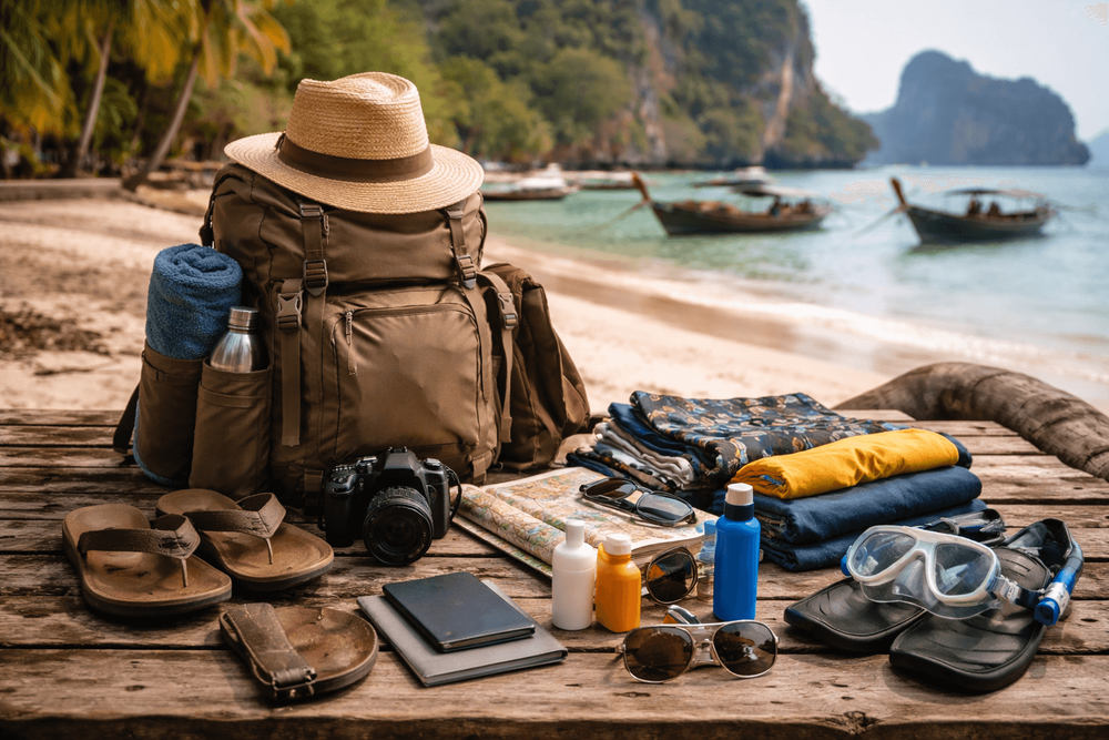 Backpacker Packing List for Thailand’s Beach Towns: Sun, Sand, and Cheap Guesthouse Stays