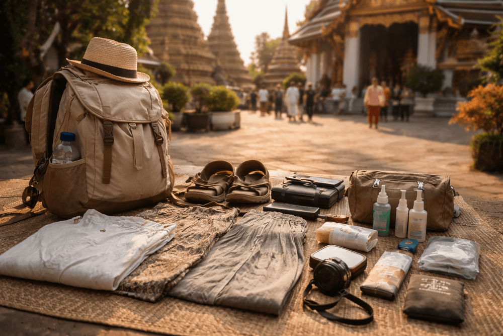 Backpacker Packing List for Thailand’s Buddhist Festivals and Temple Events: Respectful Clothing, Heat Control, and Carry-Ready Essentials
