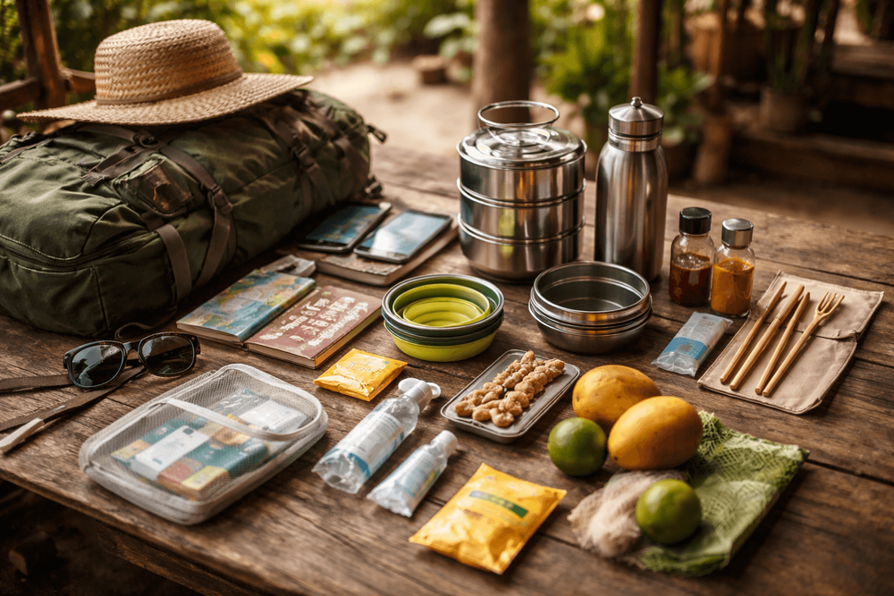 Backpacker Packing List for Thailand’s Budget Food Travel: Clean Eating, Spice Control, and Reusable Meal Gear