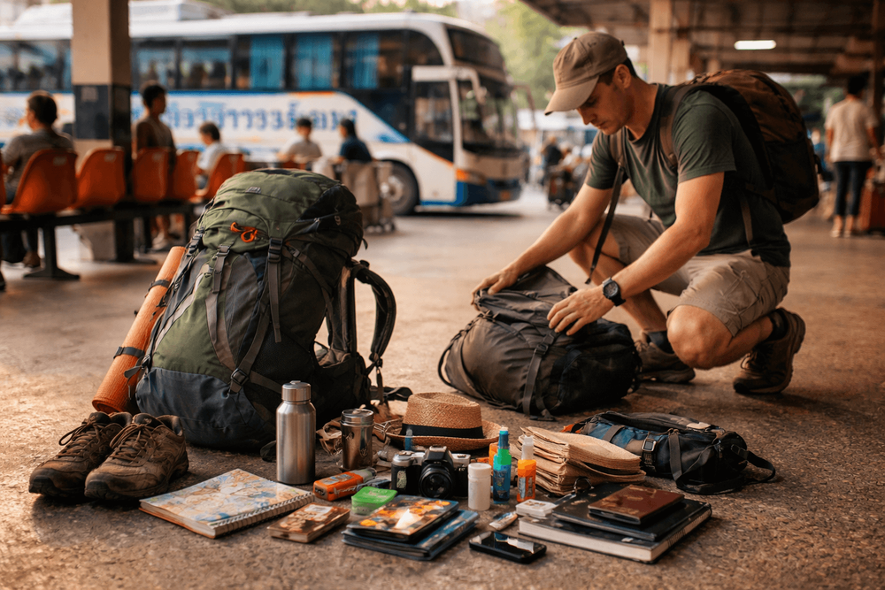 Backpacker Packing List for Thailand’s Bus Station and Overnight Terminal Stops