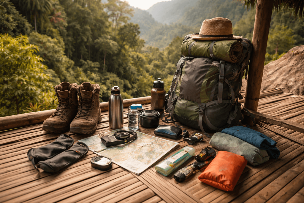 Backpacker Packing List for Thailand’s Chiang Mai Trekking Trips: Trails, Insects, and Overnight Hut Basics