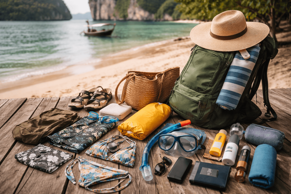 Backpacker Packing List for Thailand’s Islands: Ferry Bags, Beachwear, and Wet-Season Extras