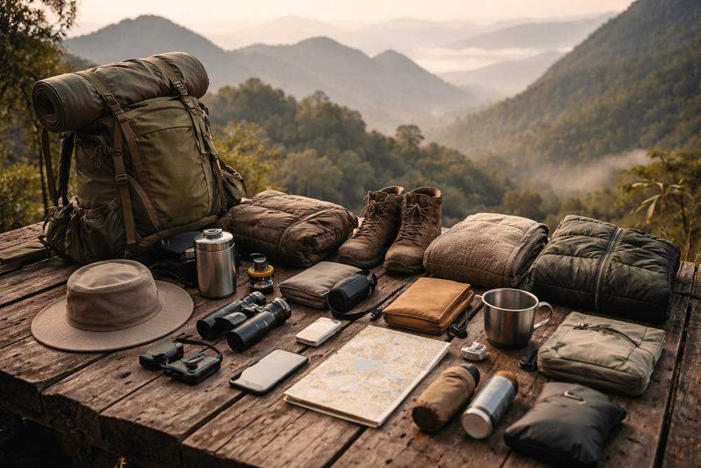 Backpacker Packing List for Thailand’s Northern Border Areas: Early-Morning Chill, Mountain Roads, and Remote Stay Essentials