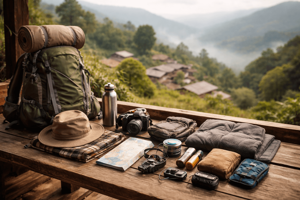 Backpacker Packing List for Thailand’s Northern Hill Trips: What to Bring for Cool Mornings, Motorbike Rides, and Mountain Town Stays