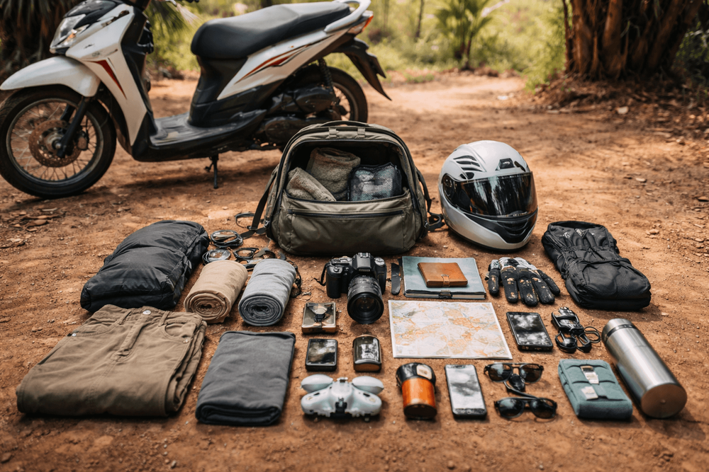 Backpacker Packing List for Thailand’s Scooter and Road-Trip Travelers: Helmet-Friendly, Dust-Ready, and Easy-Grab Gear