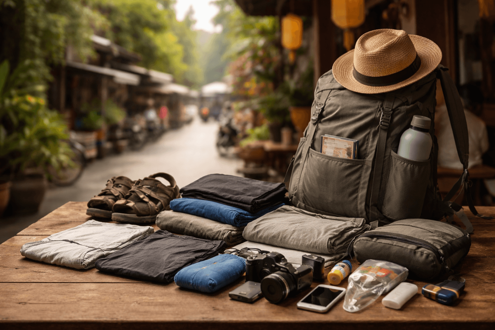 Backpacker Packing List for Thailand’s Scooter-Free Travelers: Walking, Transit, and One-Bag Convenience