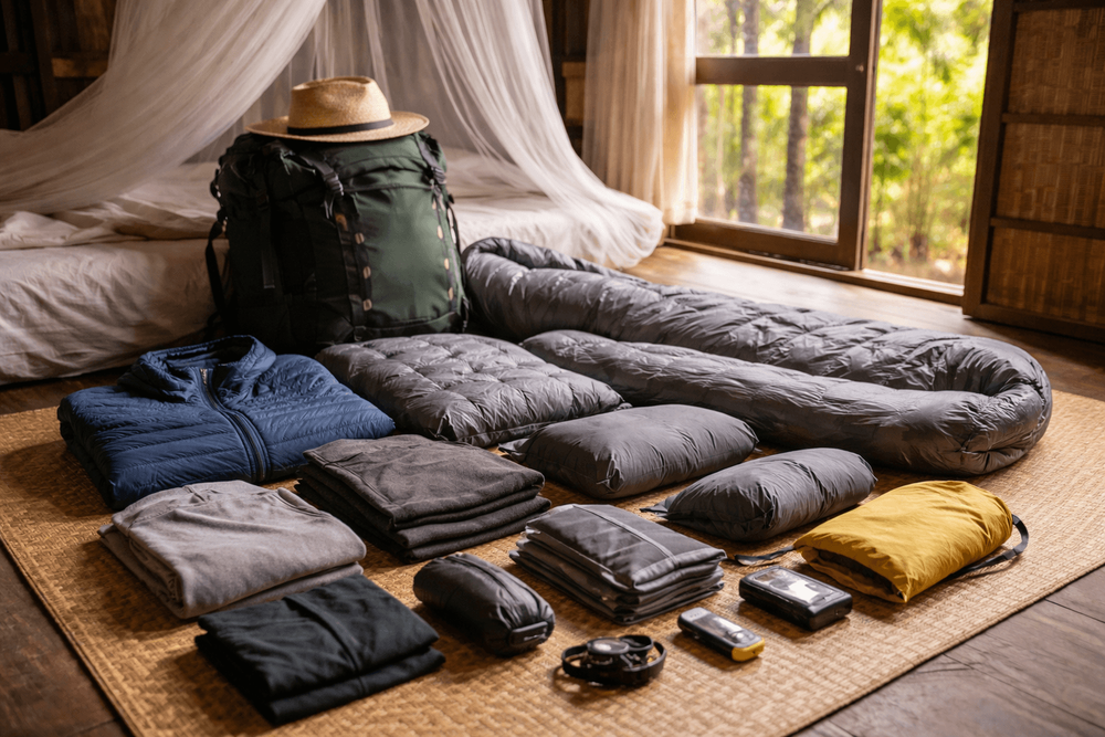 Backpacker Packing List for Thailand’s Winter Nights: Sleep Gear, Lightweight Warm Layers, and Air-Con Comfort