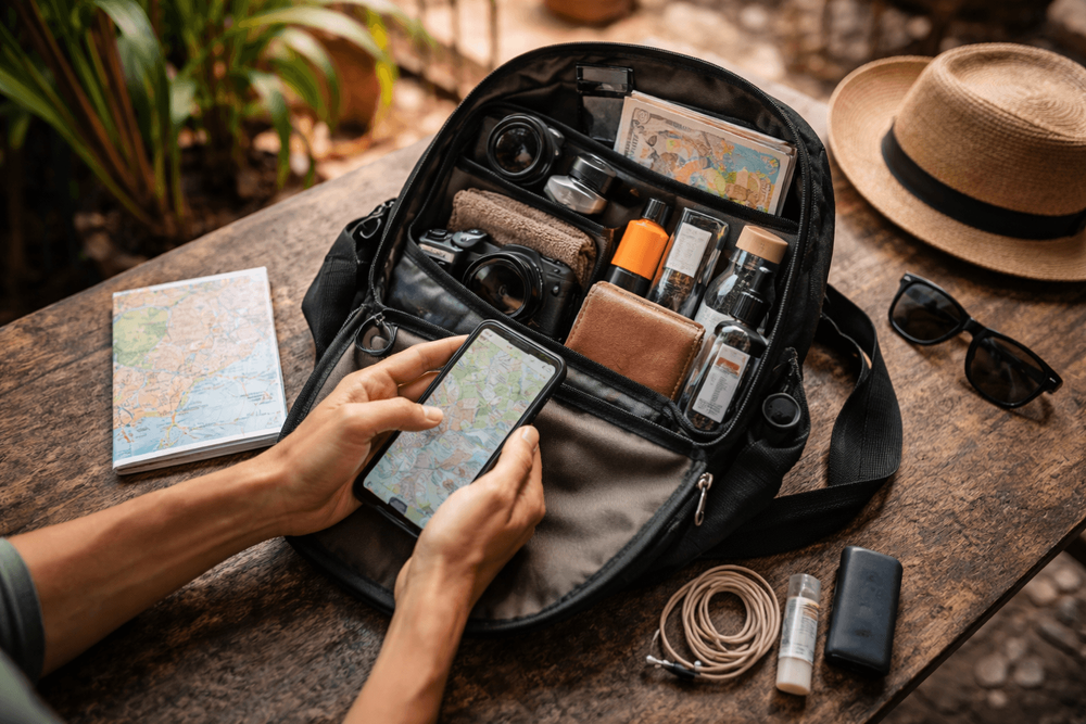 Backpacker Packing List for Thailand with a Small Day Bag: Daily Sightseeing Essentials, Security, and Fast Access Items
