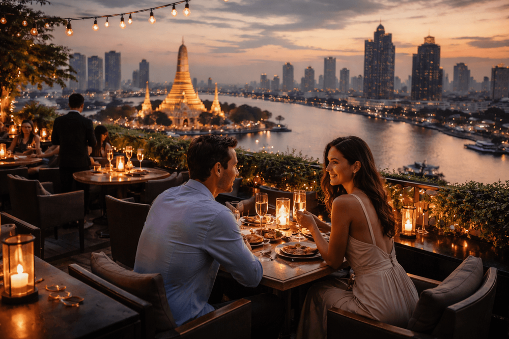 Bangkok Rooftop Bars for a Special Dinner: Best Sky-High Spots for Anniversaries and Celebrations from Khao San Road