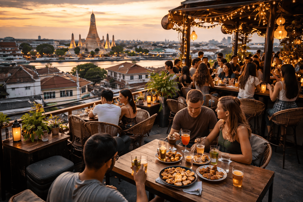 Bangkok Rooftop Bars for Affordable Cocktails and Shared Plates Near Khao San Road