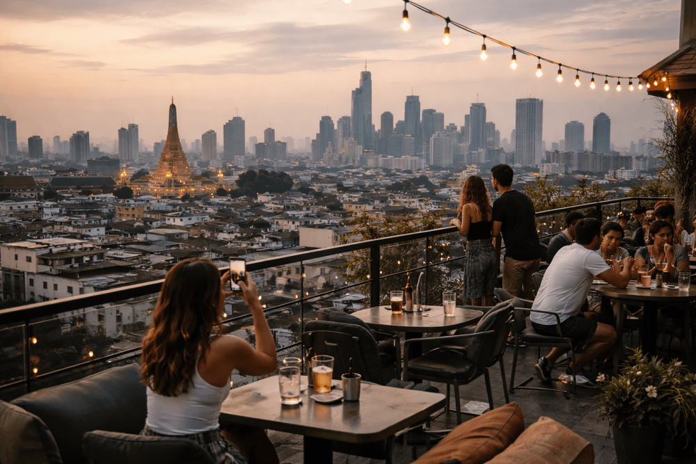 Bangkok Rooftop Bars for Skyline Photos and Instagram Shots from Khao San Road