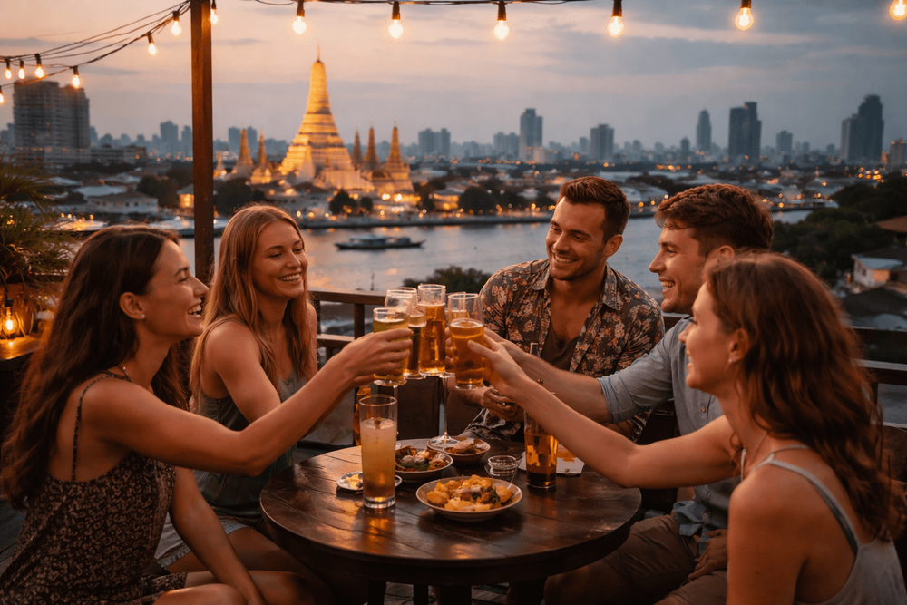 Bangkok Rooftop Bars for Small Group Celebrations from Khao San Road