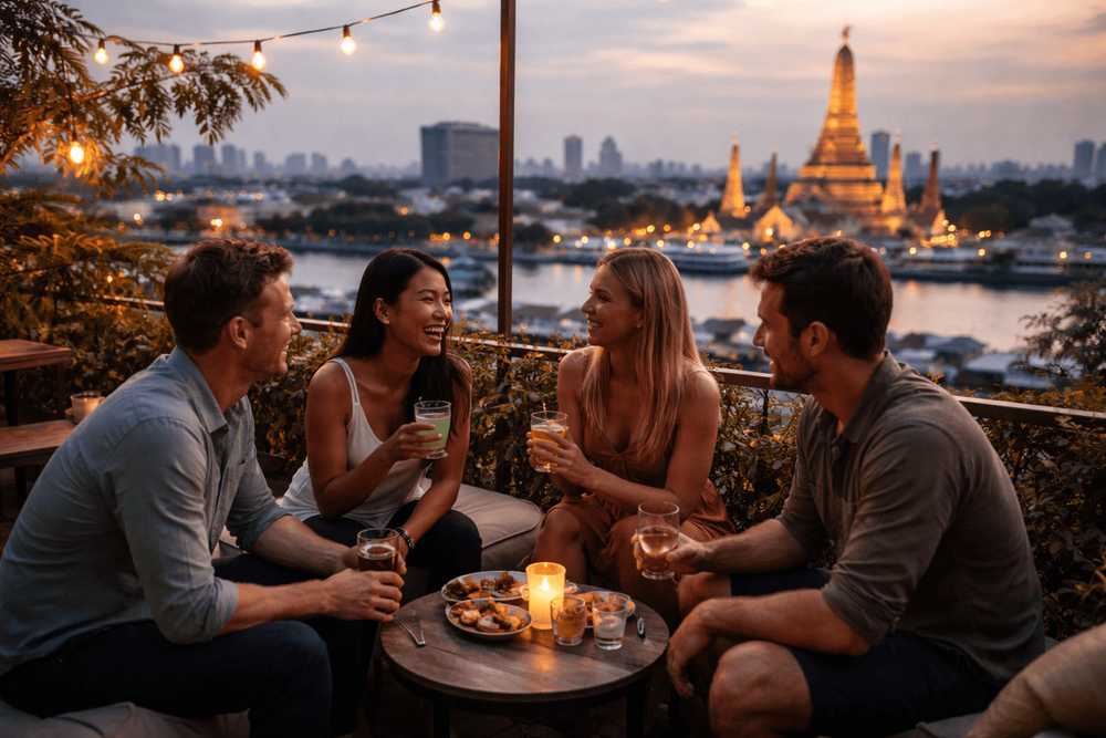Bangkok Rooftop Bars for Small Groups and Catch-Up Nights from Khao San Road