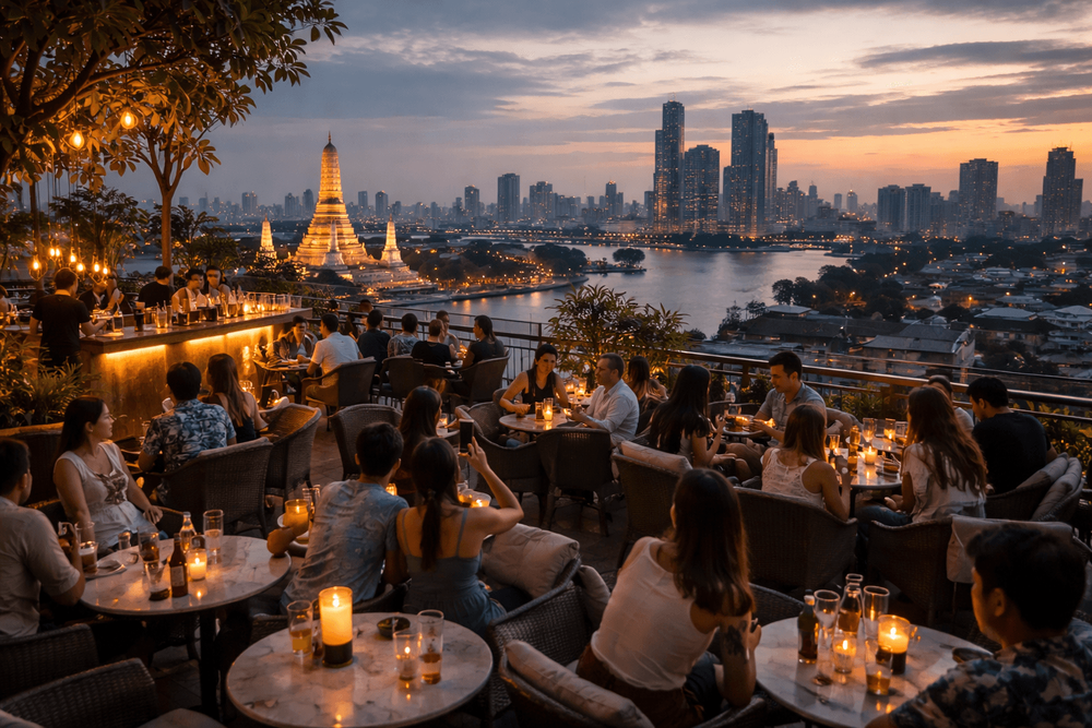 Bangkok Rooftop Bars Good for a One-Night Splurge from Khao San Road