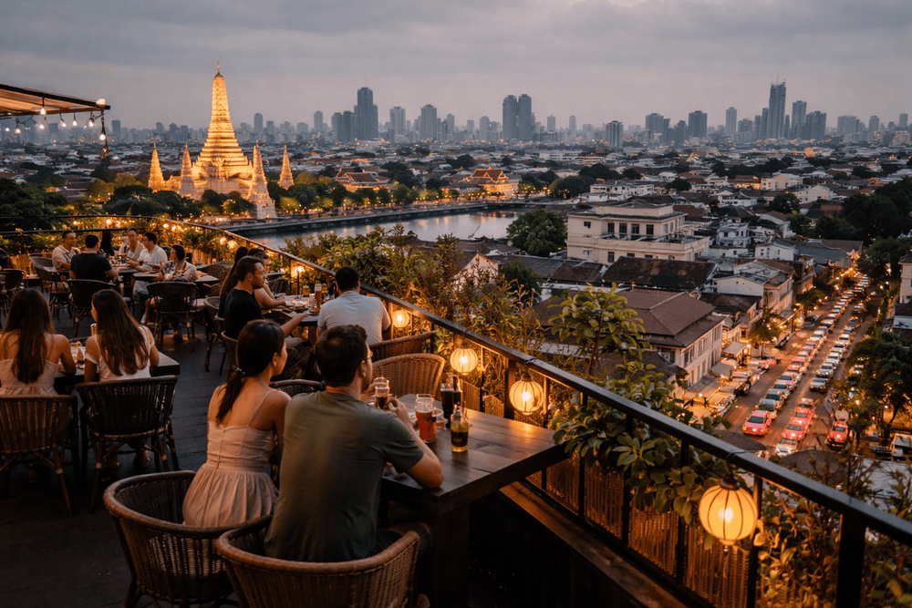 Bangkok Rooftop Bars Near Khao San Road for a Cheap Taxi Ride and Easy Return