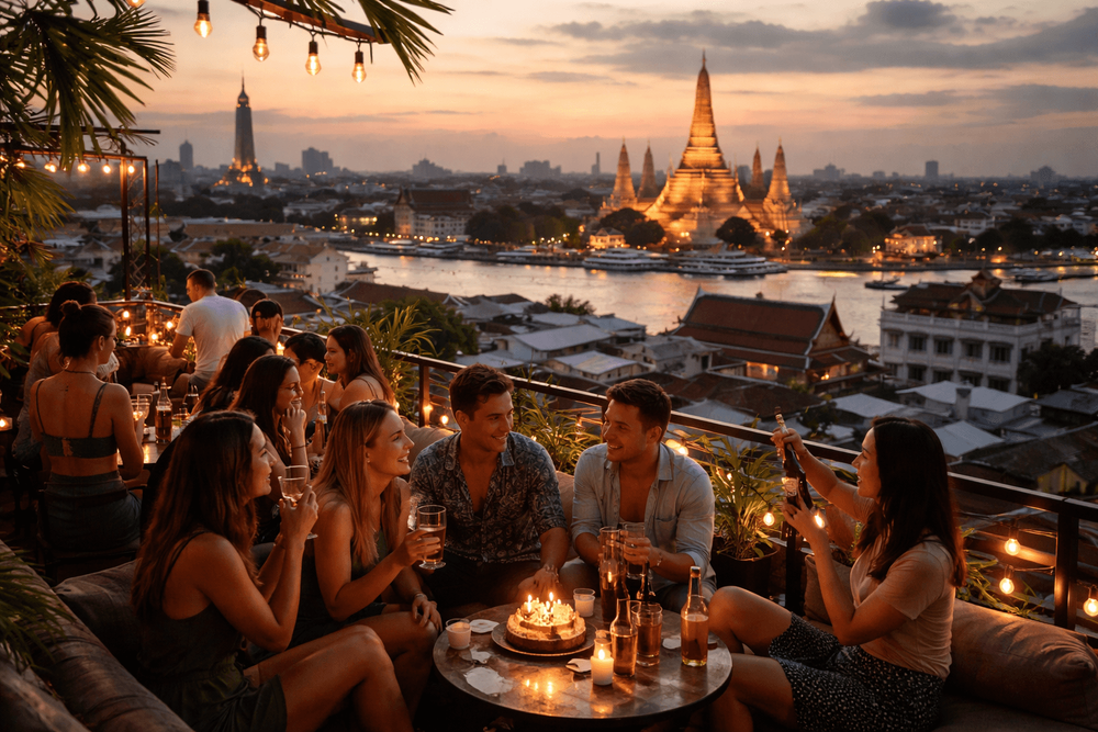 Bangkok Rooftop Bars Near Khao San Road for Birthday Drinks and Small Celebrations