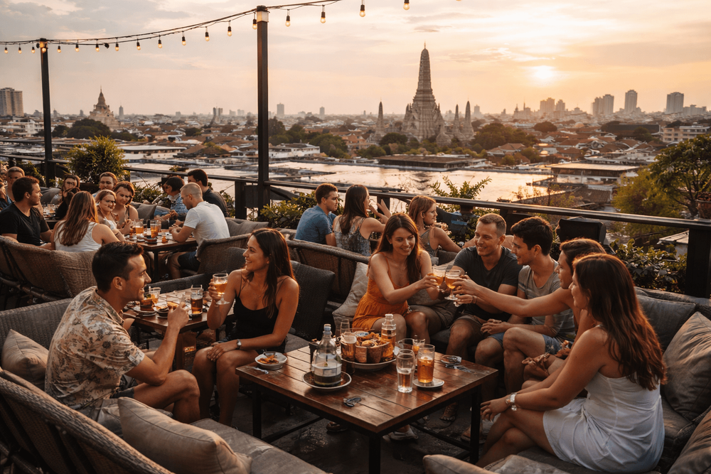 Bangkok Rooftop Bars Near Khao San Road for Groups and Celebrations