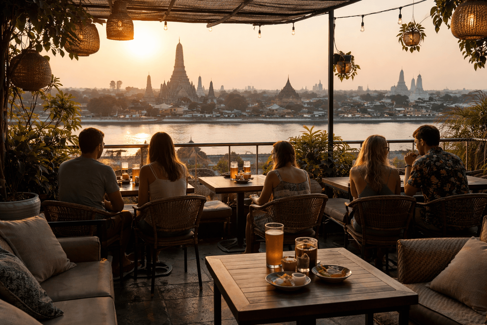Bangkok Rooftop Bars Near Khao San Road for Sunrise Views and Early Drinks