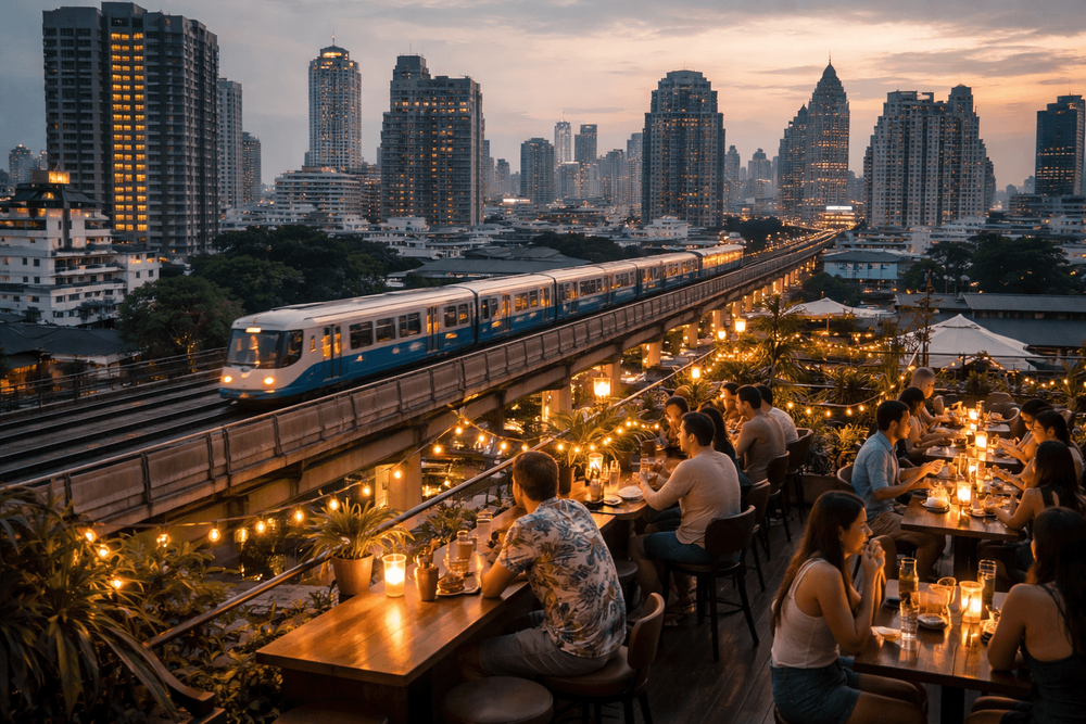 Bangkok Rooftop Bars Near the BTS Skytrain for an Easy Night Out from Khao San Road