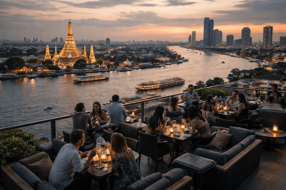 Bangkok Rooftop Bars on the Chao Phraya Side: Worth the Trip from Khao San Road
