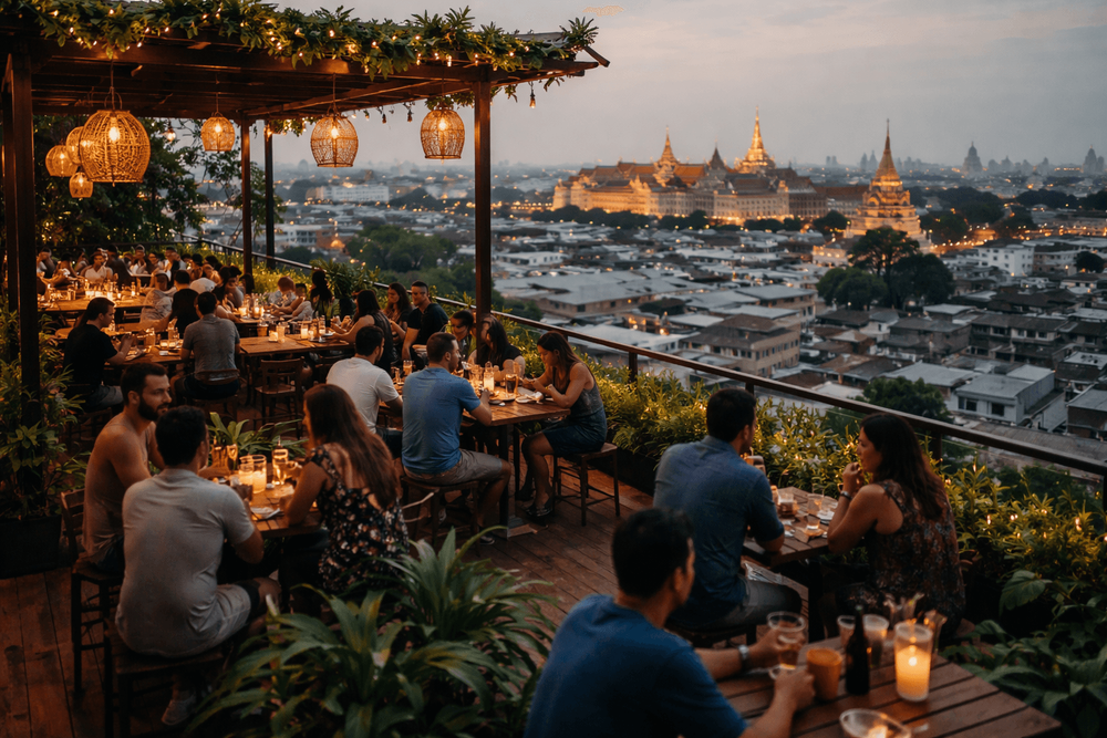 Bangkok Rooftop Bars Open on Weeknights Near Khao San Road