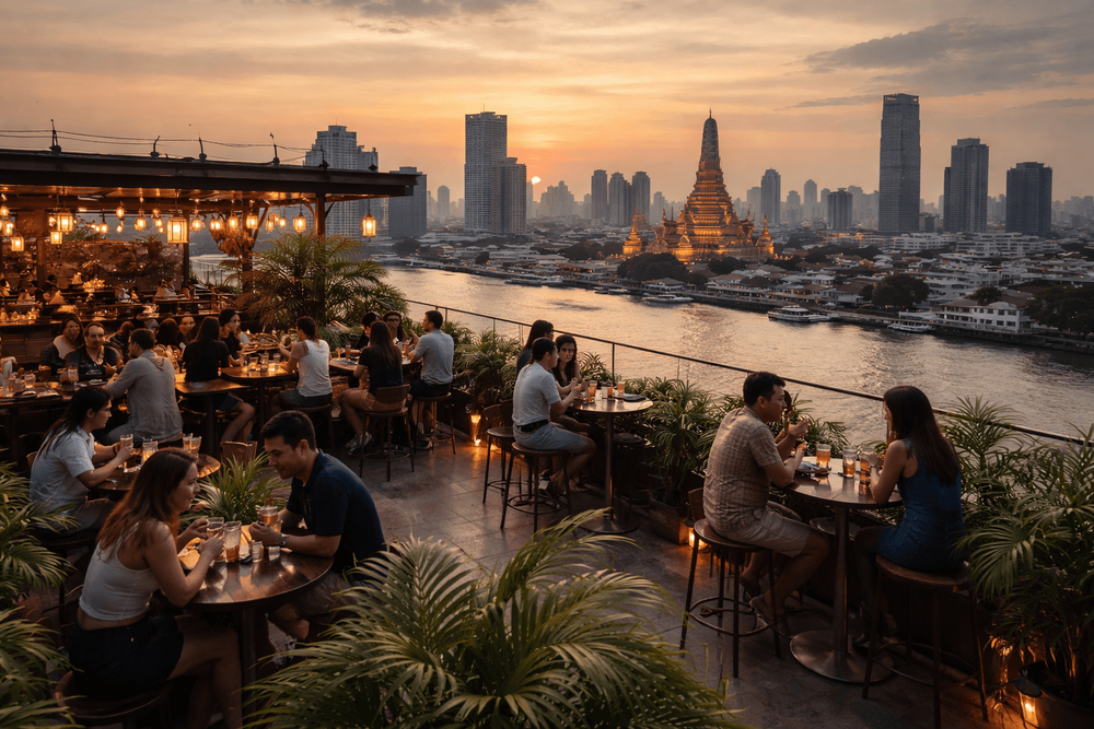 Bangkok Rooftop Bars That Are Best for a Short Taxi Ride and One Strong Drink from Khao San Road