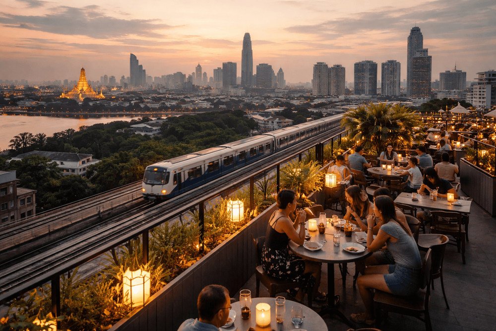 Bangkok Rooftop Bars That Are Easy to Reach by MRT from Khao San Road