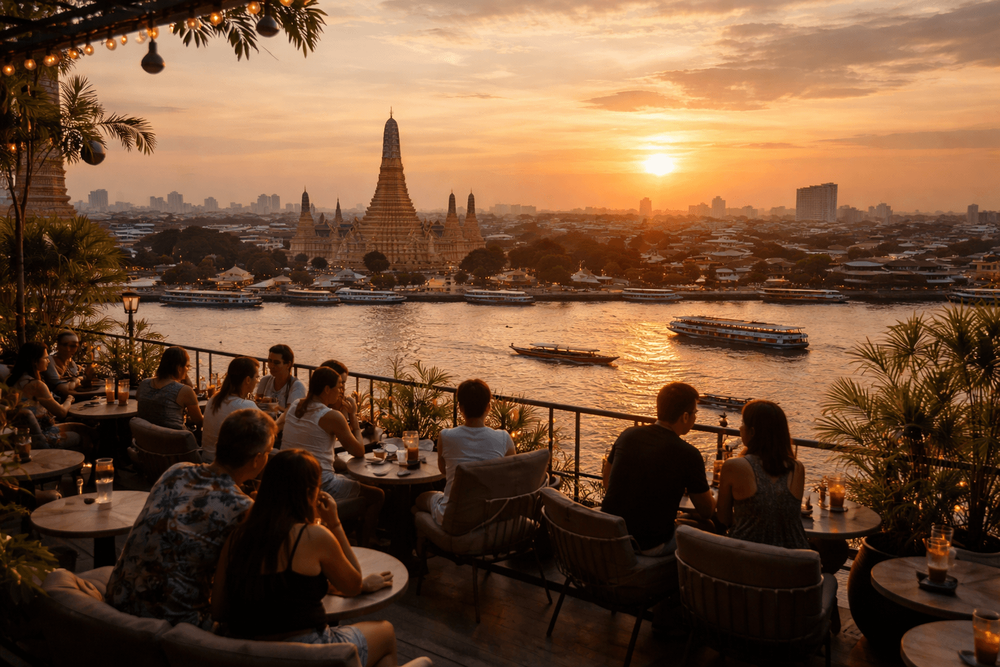 Bangkok Rooftop Bars with Best River Sunset Views Worth the Trip from Khao San Road