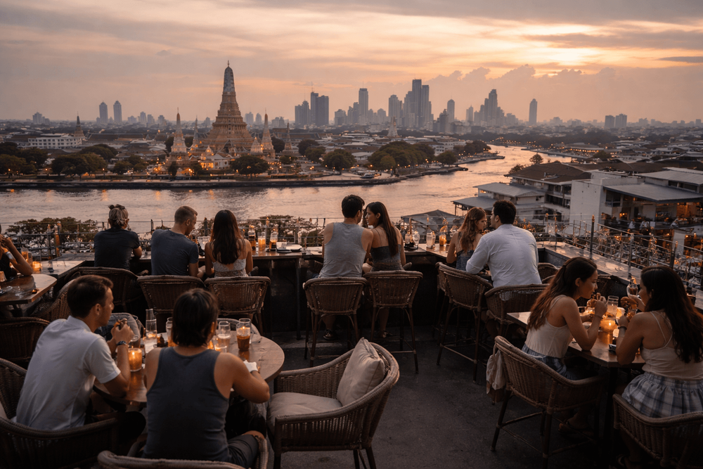 Bangkok Rooftop Bars with Best Skyline Photo Spots from Khao San Road