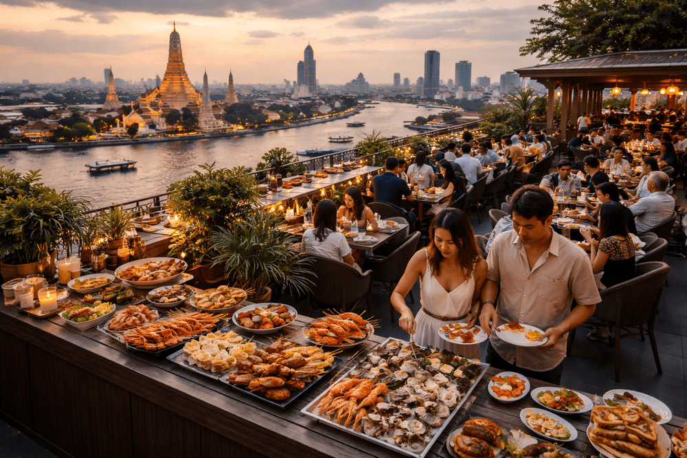 Bangkok Rooftop Bars with Buffet or Rooftop Dining Worth the Trip from Khao San Road