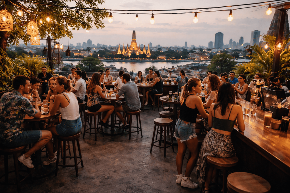 Bangkok Rooftop Bars with Casual Dress Codes and Walk-In Friendly Vibes from Khao San Road