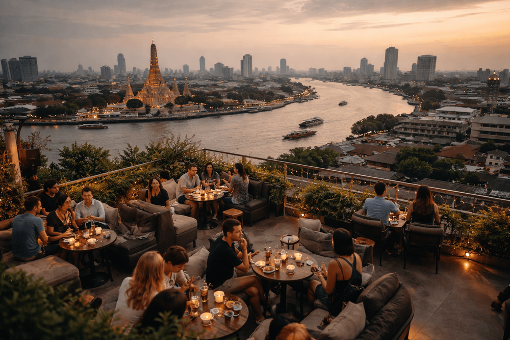 Bangkok Rooftop Bars with Chao Phraya River Views Worth the Trip from Khao San Road