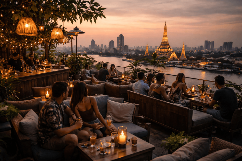 Bangkok Rooftop Bars with Chill Music and No-Pressure Atmosphere Worth the Trip from Khao San Road