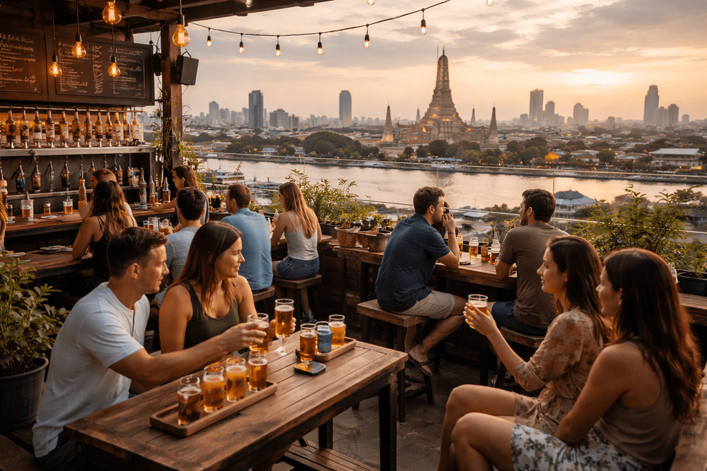 Bangkok Rooftop Bars with Craft Beer and Brewpub Vibes Worth the Trip from Khao San Road