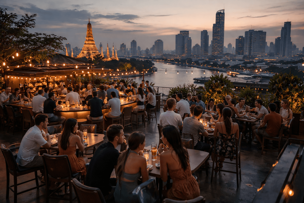Bangkok Rooftop Bars with Dress-Code Friendly Entry from Khao San Road