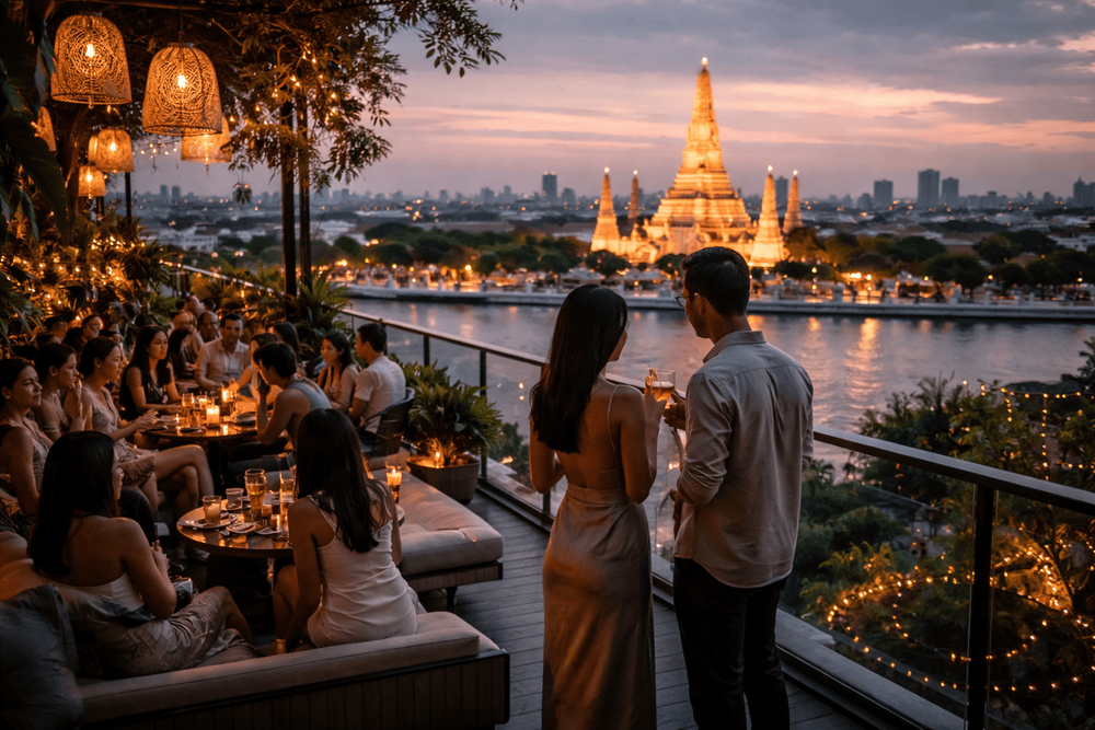 Bangkok Rooftop Bars with Dress-Up Worthy Ambience for a Big Night Out from Khao San Road