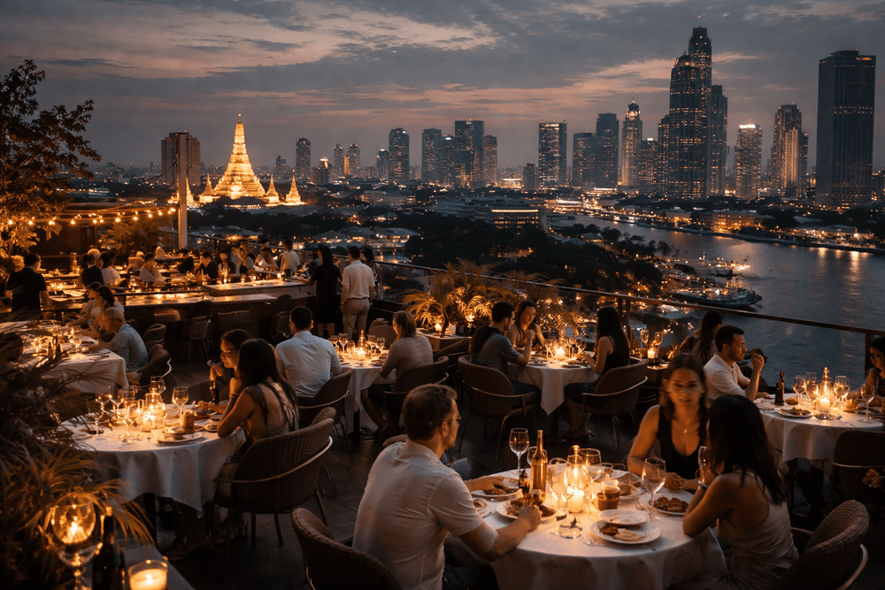 Bangkok Rooftop Bars with Dressy Dinner Ambience Worth the Trip from Khao San Road