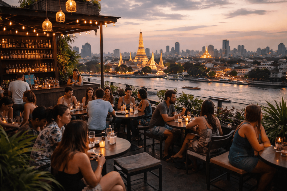 Bangkok Rooftop Bars with Easy Late-Night Return to Khao San Road